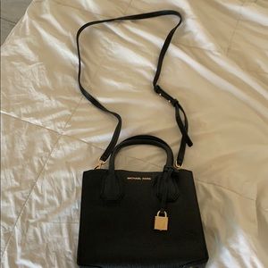 Black Michael Kors bag, cross body and handbag